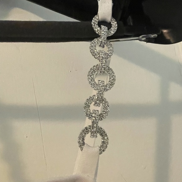 White Diamond mesh dress! Never worn! - Picture 2 of 4